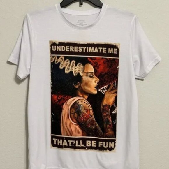 NWT IMPULSIVE DESIGNS unisex crew neck “Underestimate Me…” tee - Picture 1 of 2